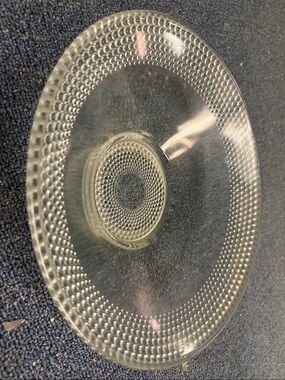 Clear Glass Beaded Charger Plate - Elegant Home Dining Accent